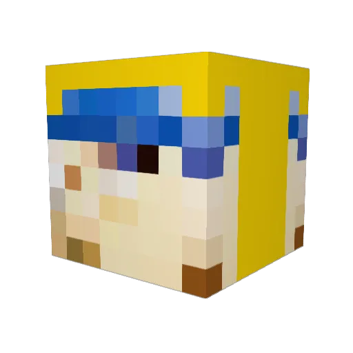 qwerty8866 Minecraft avatar head, 3D render