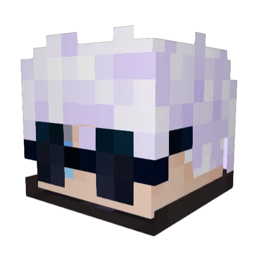 qwertyer Minecraft avatar head, 3D render