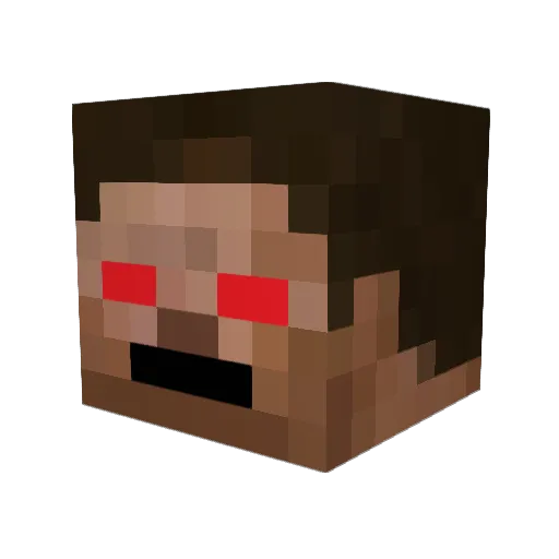 qwertyman9 Minecraft avatar head, 3D render