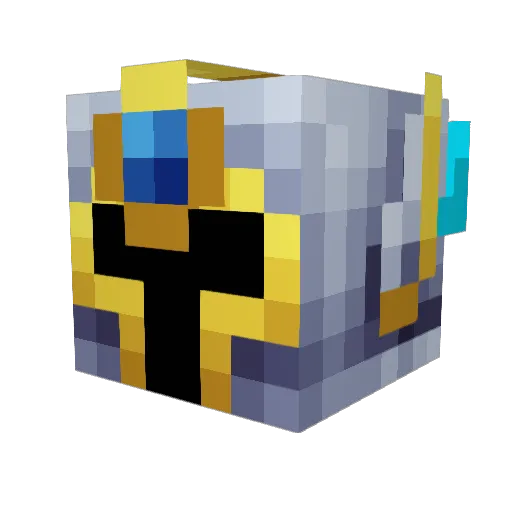 qwertyonil Minecraft avatar head, 3D render