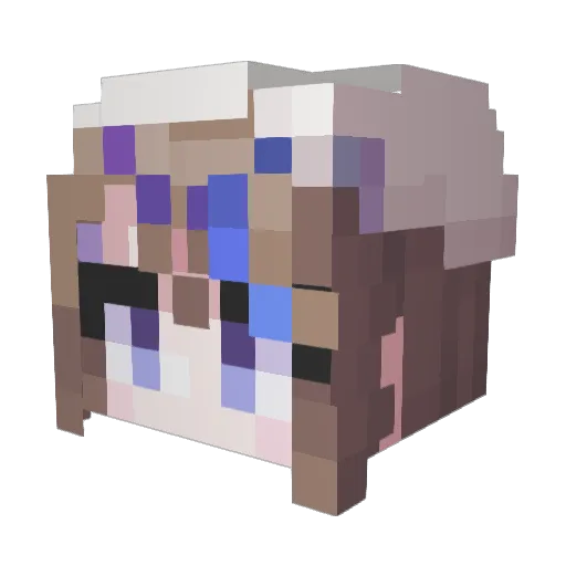 qwertyuio06 Minecraft avatar head, 3D render