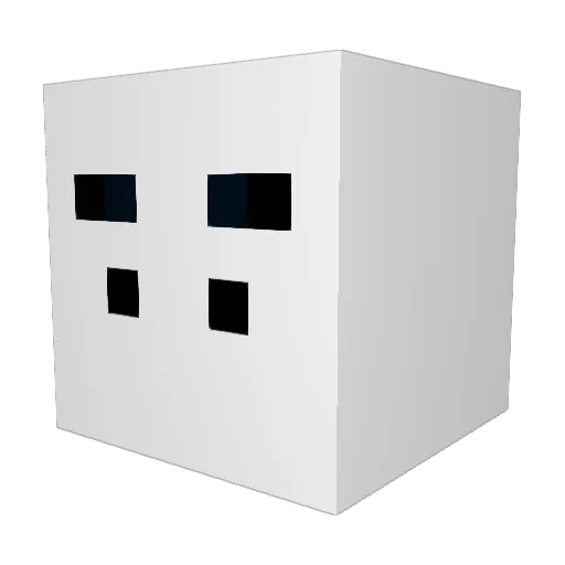 qwertyyu2 Minecraft avatar head, 3D render