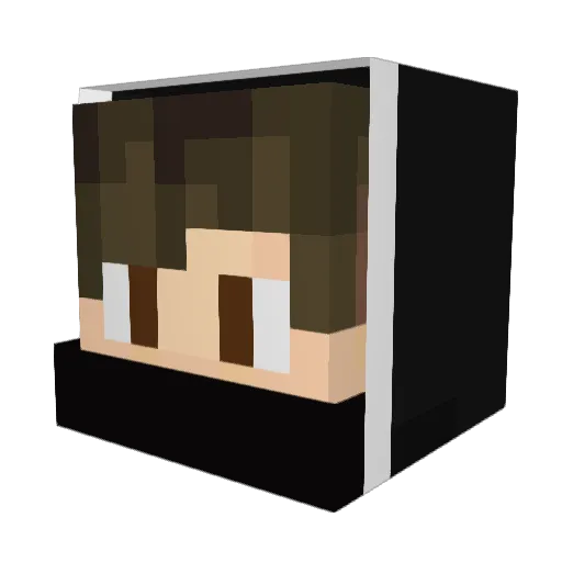 qwertzuiopg Minecraft avatar head, 3D render