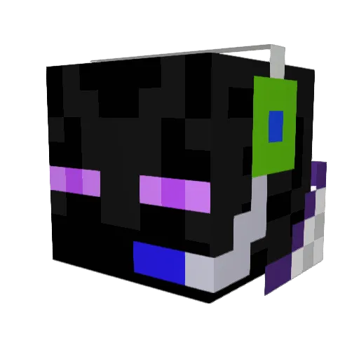 qwet132 Minecraft avatar head, 3D render