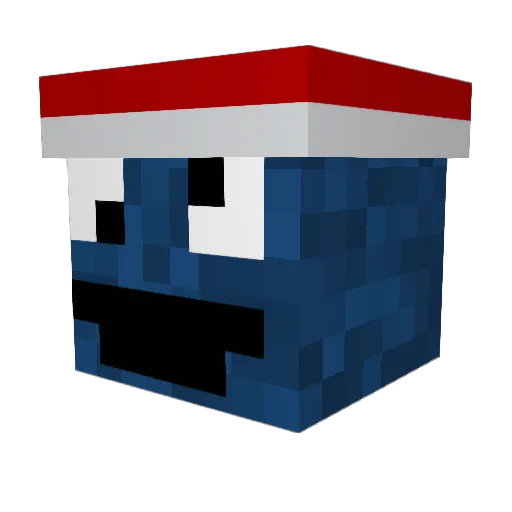 qwexia Minecraft avatar head, 3D render