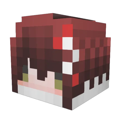 qwezxcasd24 Minecraft avatar head, 3D render