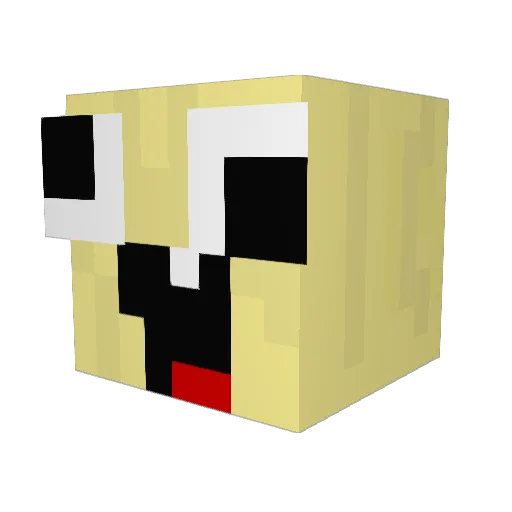 qwezz1337 Minecraft avatar head, 3D render