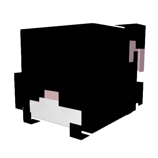qwiizs Minecraft avatar head, 3D render