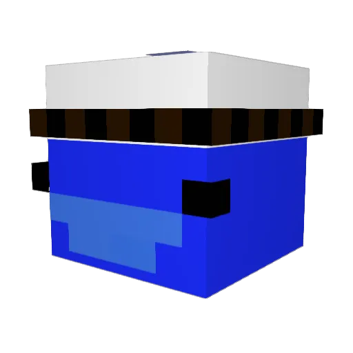 qwillzyy Minecraft avatar head, 3D render