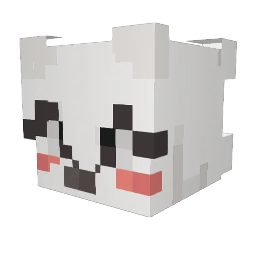 qwilzey Minecraft avatar head, 3D render