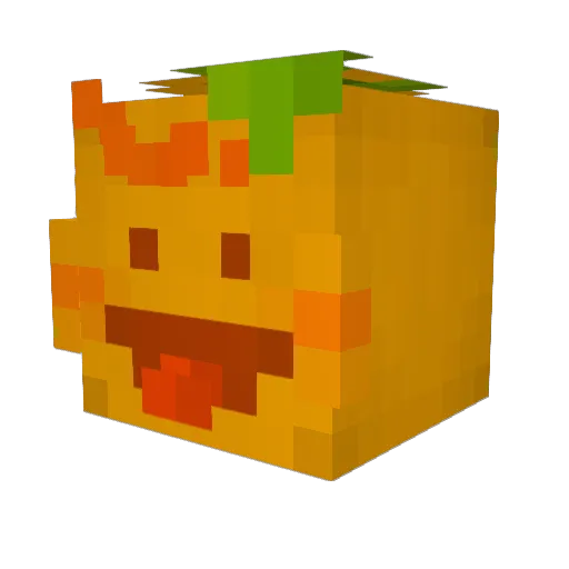 qwiopty Minecraft avatar head, 3D render