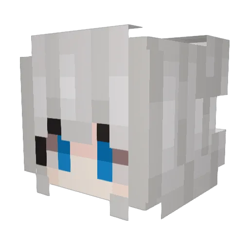 qwq7355608 Minecraft avatar head, 3D render