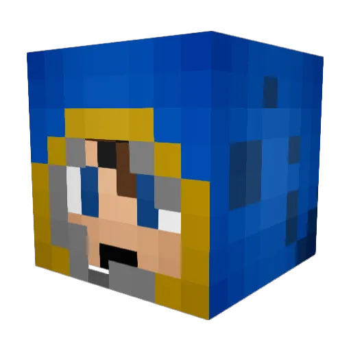 qwq77300 Minecraft avatar head, 3D render