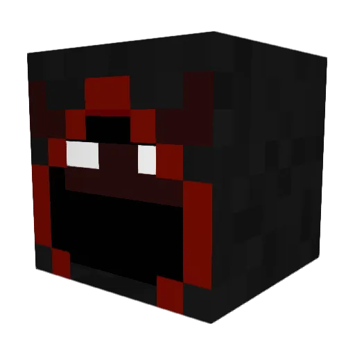 qwq9 Minecraft avatar head, 3D render