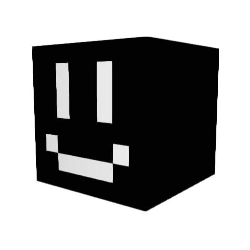 qwteme Minecraft avatar head, 3D render