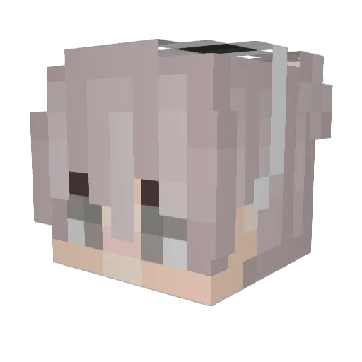 qwuery Minecraft avatar head, 3D render