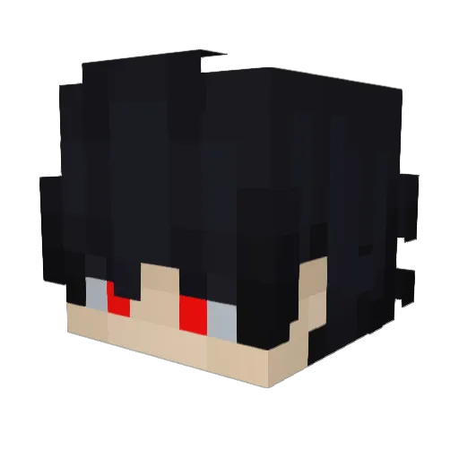 qwyqp Minecraft avatar head, 3D render