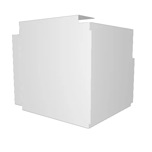 qxaco Minecraft avatar head, 3D render