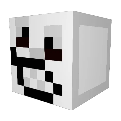 qxcity Minecraft avatar head, 3D render