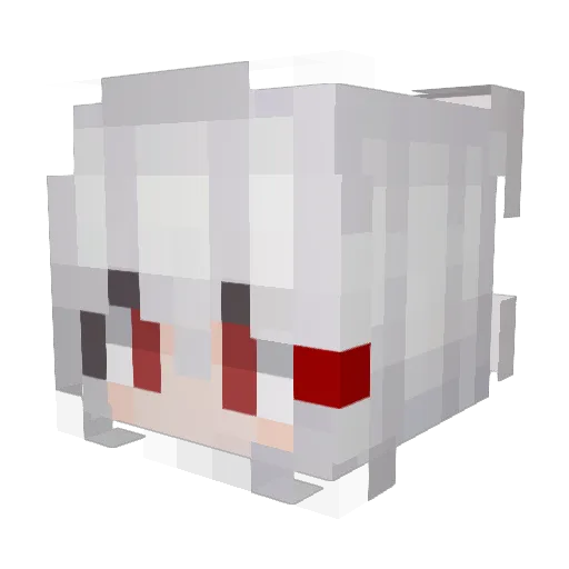 qxh6 Minecraft avatar head, 3D render