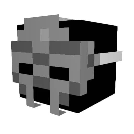 qxol1 Minecraft avatar head, 3D render