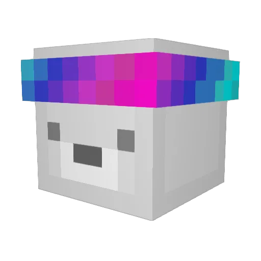 qxvy Minecraft avatar head, 3D render