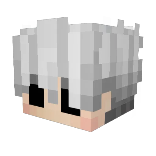 qxyzz Minecraft avatar head, 3D render