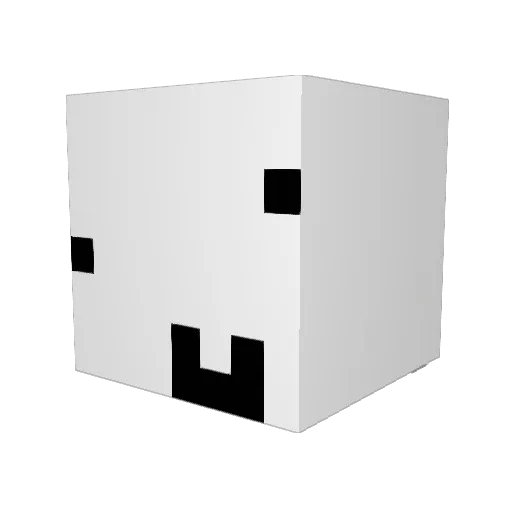 qynvra Minecraft avatar head, 3D render