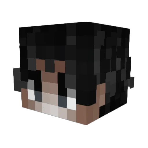 qyto Minecraft avatar head, 3D render