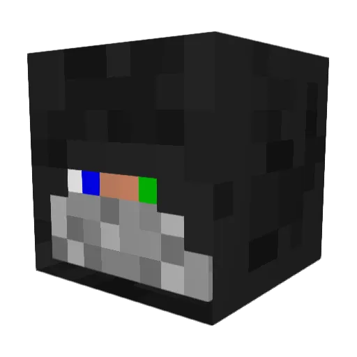 qzarmaster Minecraft avatar head, 3D render