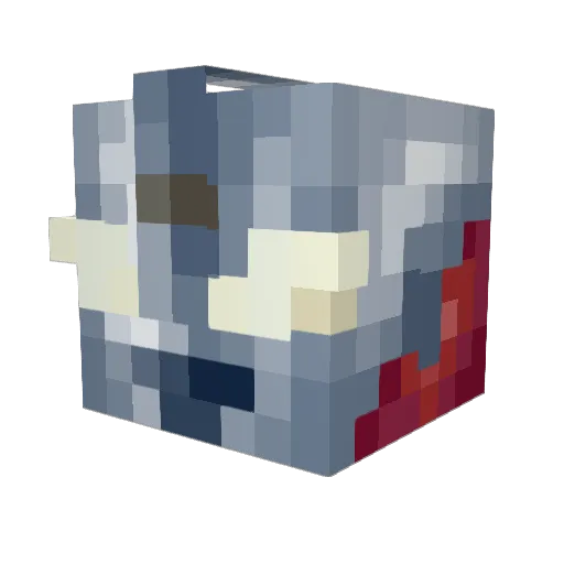 qzjms Minecraft avatar head, 3D render