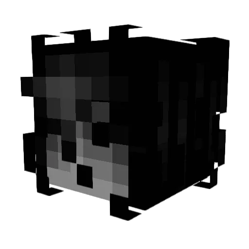 qzxes Minecraft avatar head, 3D render