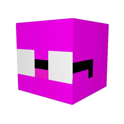 qzysoo Minecraft avatar head, 3D render
