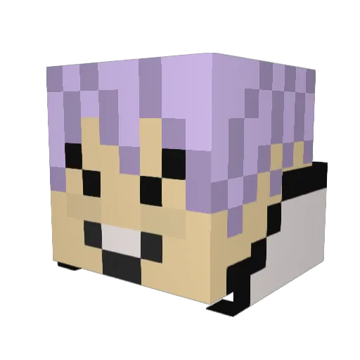 r00stre Minecraft avatar head, 3D render