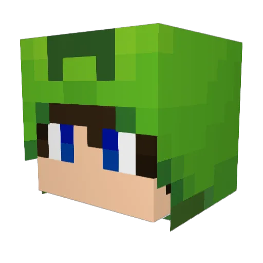 r0RENZ Minecraft avatar head, 3D render