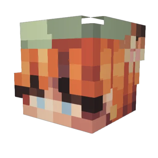 r0adkilled Minecraft avatar head, 3D render