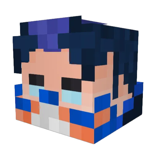 r0bdog Minecraft avatar head, 3D render