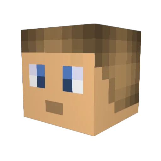 r0bin0urs Minecraft avatar head, 3D render