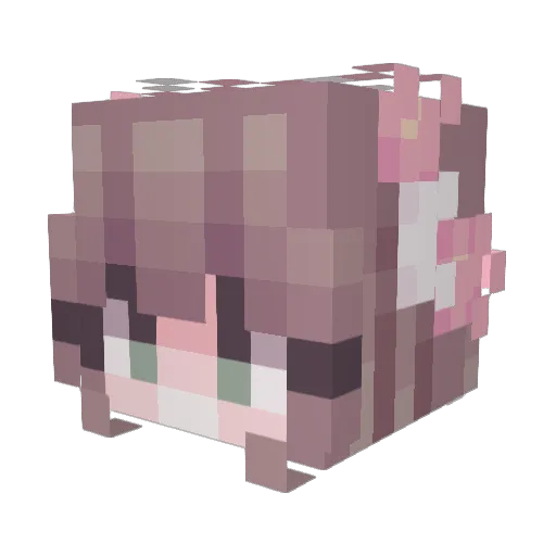 r0cie Minecraft avatar head, 3D render