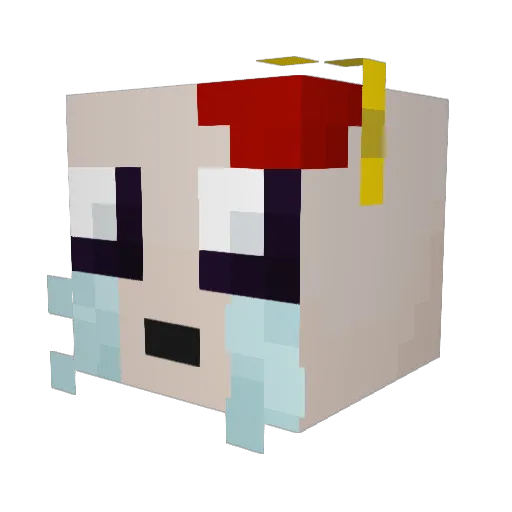r0d96xo Minecraft avatar head, 3D render