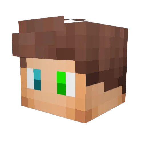 r0dAckT Minecraft avatar head, 3D render
