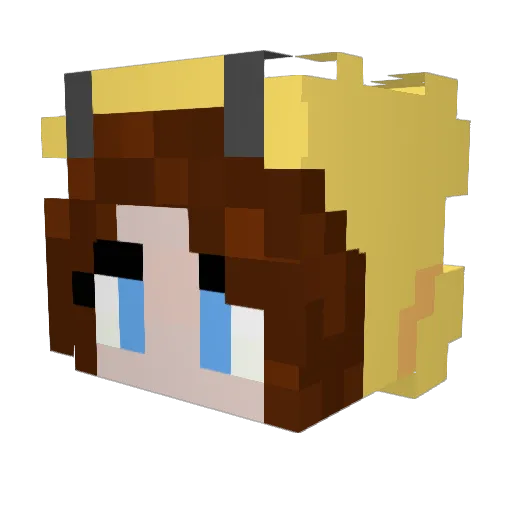 r0hmyy Minecraft avatar head, 3D render