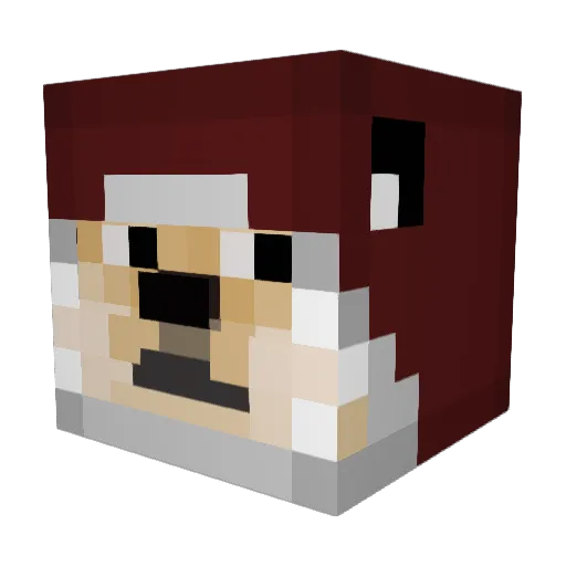 r0kt Minecraft avatar head, 3D render