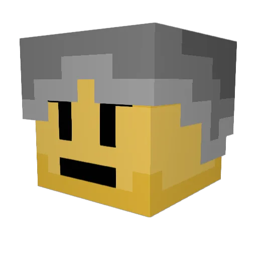 r0mixx Minecraft avatar head, 3D render