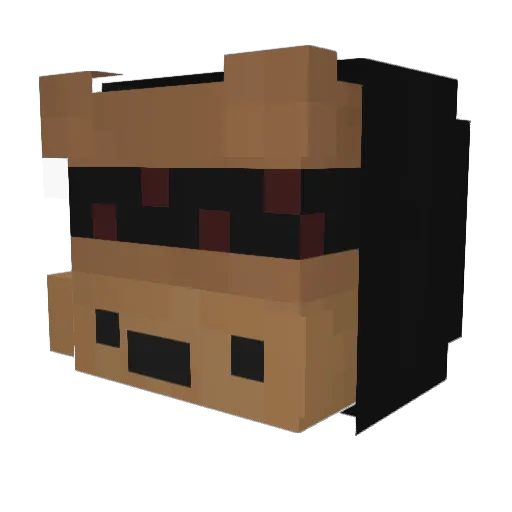 r0puch Minecraft avatar head, 3D render