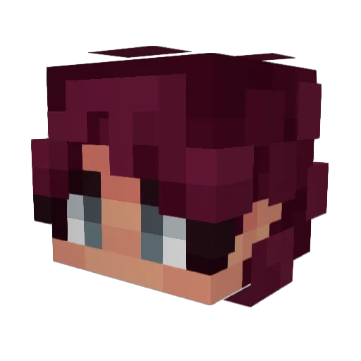 r0s3bush Minecraft avatar head, 3D render