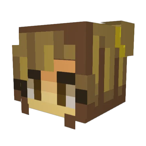 r0siee Minecraft avatar head, 3D render