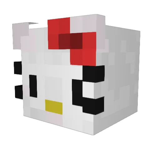 r0sypoo Minecraft avatar head, 3D render