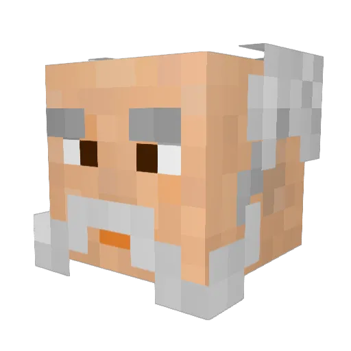 r0tzbua Minecraft avatar head, 3D render