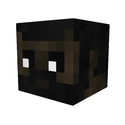 r0w4 Minecraft avatar head, 3D render